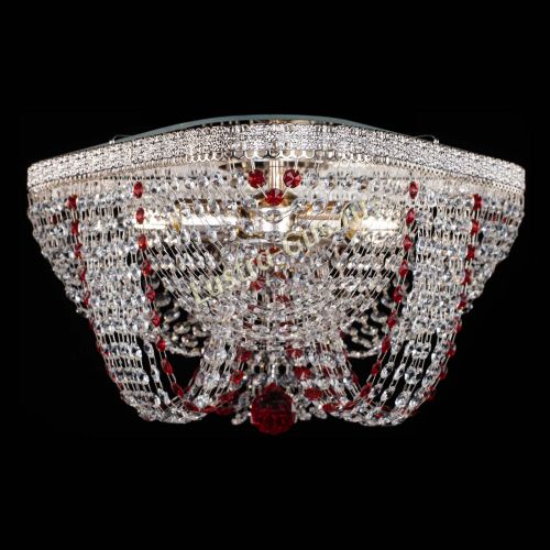 Люстра Верона Токката №5 красная в Новокузнецке Гусь Хрустальный