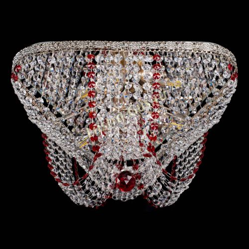 Люстра Верона Токката №5 красная в Новокузнецке Гусь Хрустальный
