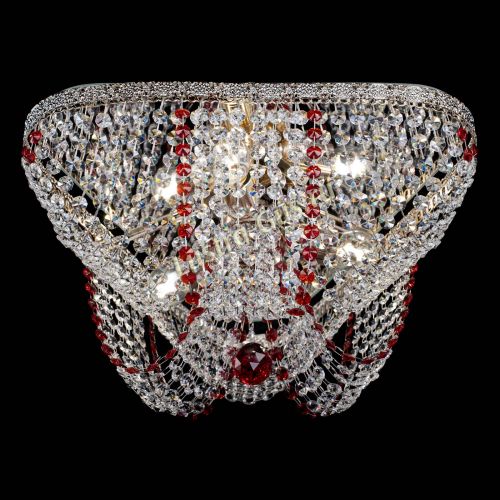 Люстра Верона Токката №5 красная в Новокузнецке Гусь Хрустальный