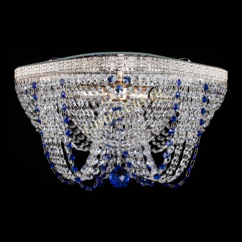 Люстра Верона Токката №5 синяя в Новокузнецке Гусь Хрустальный
