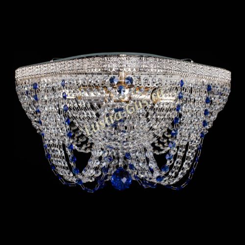 Люстра Верона Токката №5 синяя в Новокузнецке Гусь Хрустальный