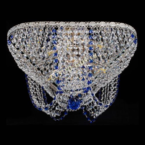 Люстра Верона Токката №5 синяя в Новокузнецке Гусь Хрустальный