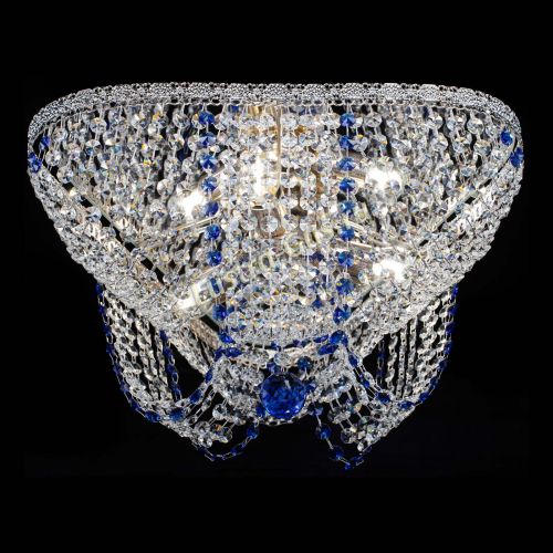 Люстра Верона Токката №5 синяя в Новокузнецке Гусь Хрустальный