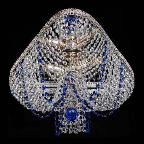 Люстра Верона Токката №5 синяя в Новокузнецке Гусь Хрустальный