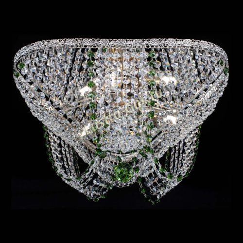 Люстра Верона Токката №5 зеленая в Новокузнецке Гусь Хрустальный