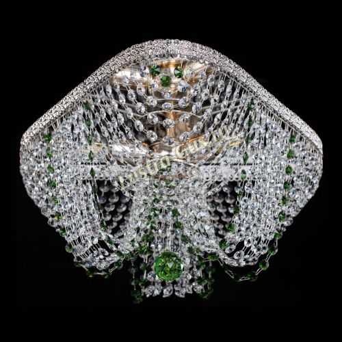 Люстра Верона Токката №5 зеленая в Новокузнецке Гусь Хрустальный