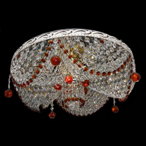 Люстра Виктория 800 мм цветная в Новокузнецке Гусь Хрустальный