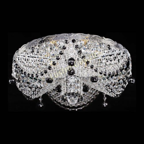 Люстра Виктория черная в Новокузнецке Гусь Хрустальный