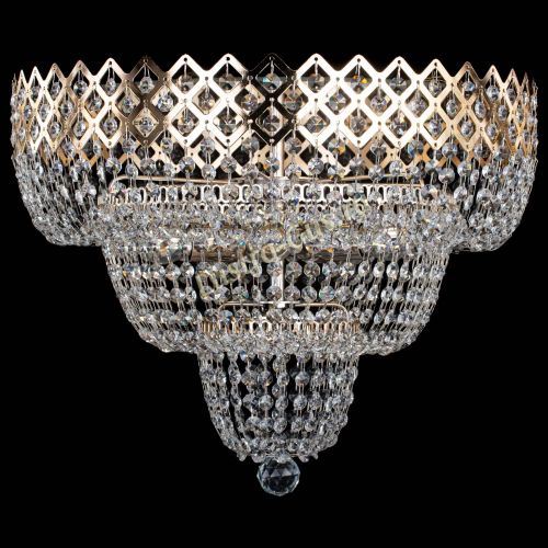 Люстра Водопад Корона №2 в Новокузнецке Гусь Хрустальный