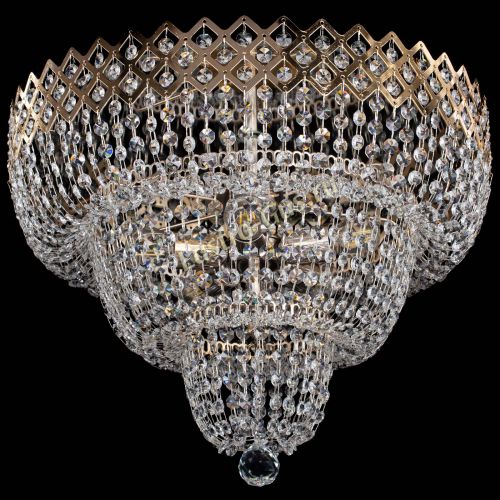 Люстра Водопад Корона №2 в Новокузнецке Гусь Хрустальный