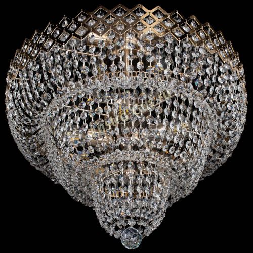 Люстра Водопад Корона №2 в Новокузнецке Гусь Хрустальный