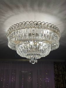 Люстра Хрустальный Каскад Перо в Новокузнецке отзыв и фото покупателя
