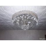 Люстра Водопад шар, диаметр 450 мм, серебро, Люстры Гусь Хрустальный Люстра Водопад шар, диаметр 450 мм, серебро, Люстры Гусь Хрустальный