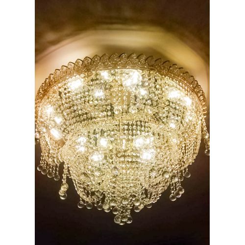 Люстра Водопад Софья №8 в Новокузнецке Гусь Хрустальный