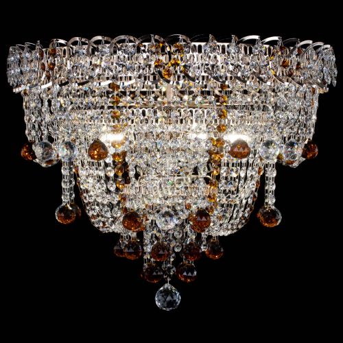 Люстра Водопад Софья чайная в Новокузнецке Гусь Хрустальный