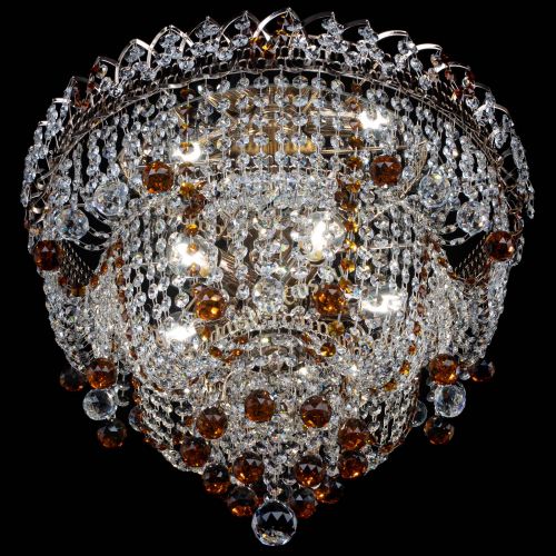 Люстра Водопад Софья чайная в Новокузнецке Гусь Хрустальный