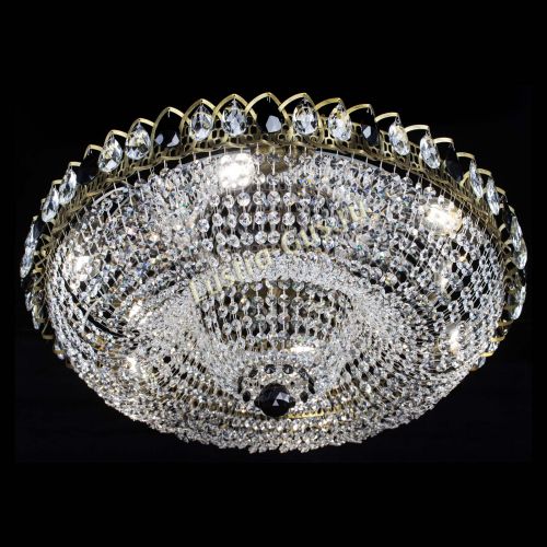 Люстра Водоворот Купол под бронзу Черный в Новокузнецке Гусь Хрустальный