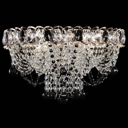 Люстра Водоворот Ольга шар черная в Новокузнецке Гусь Хрустальный