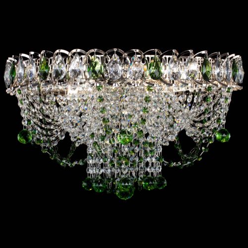 Люстра Водоворот Ольга шар зеленая в Новокузнецке Гусь Хрустальный