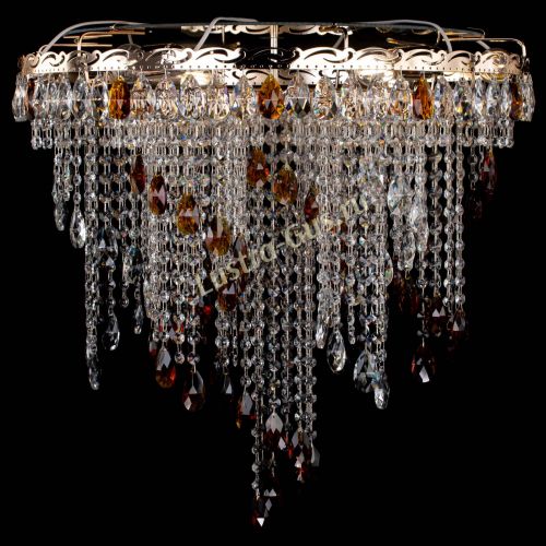 Люстра Вьюга чайная в Новокузнецке Гусь Хрустальный