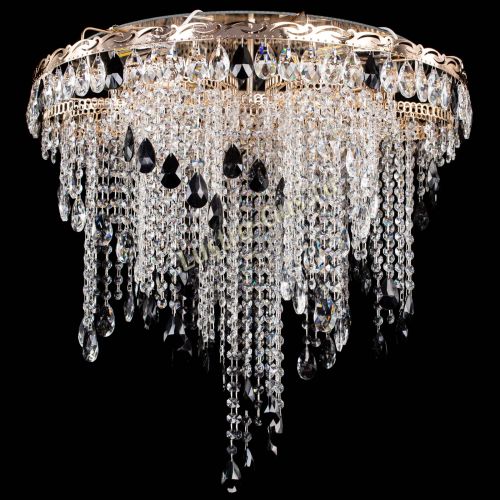 Люстра Вьюга черная в Новокузнецке Гусь Хрустальный