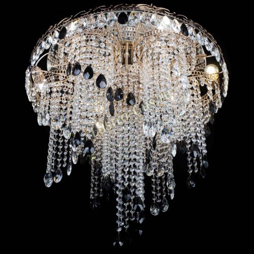 Люстра Вьюга черная в Новокузнецке Гусь Хрустальный