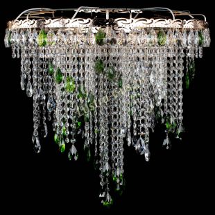 Люстра потолочная Вьюга зеленая