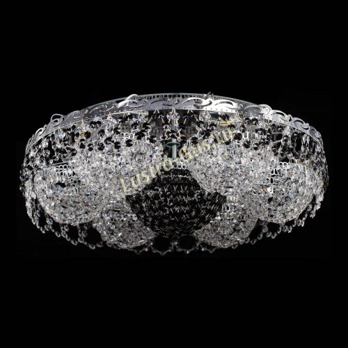 Люстра Вьюга №3 черная в Новокузнецке Гусь Хрустальный