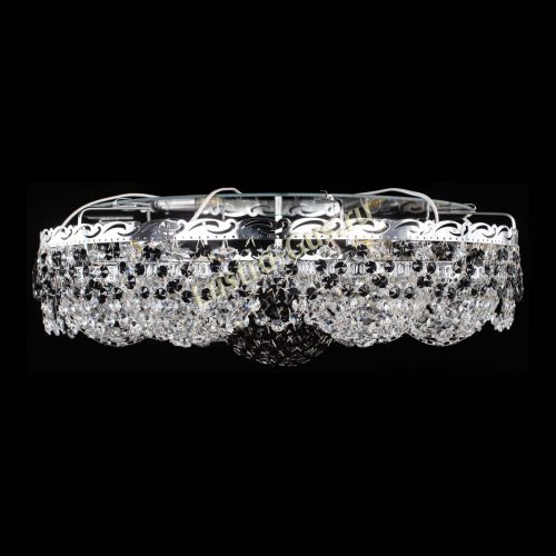 Люстра Вьюга №3 черная в Новокузнецке Гусь Хрустальный