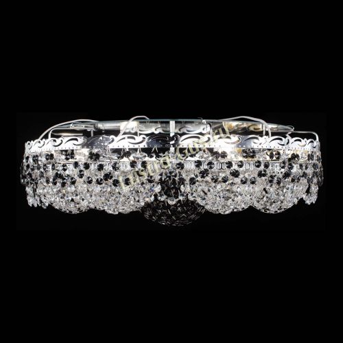 Люстра Вьюга №3 черная в Новокузнецке Гусь Хрустальный