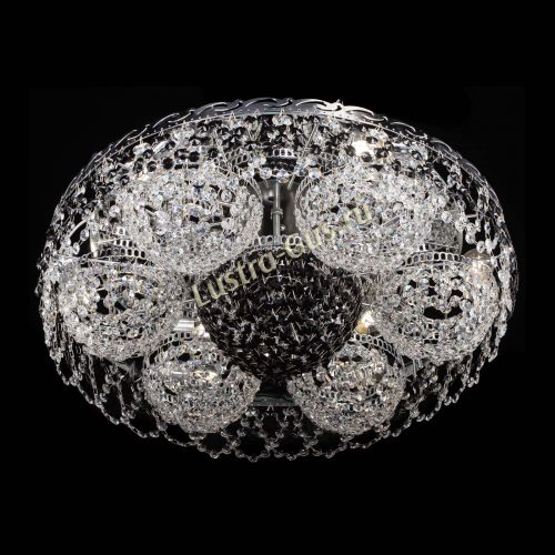 Люстра Вьюга №3 черная в Новокузнецке Гусь Хрустальный