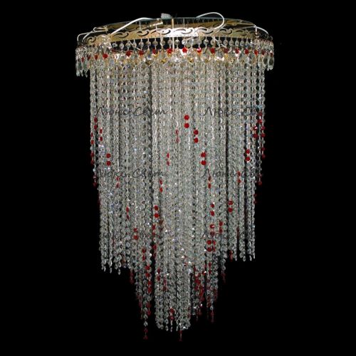 Люстра Вьюга длинная красная в Новокузнецке Люстра Вьюга длинная красная в Новокузнецке