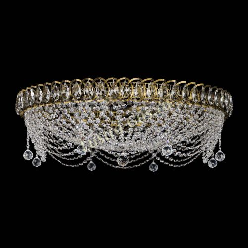 Люстра Жасмин №1 - 700 мм под бронзу в Новокузнецке Гусь Хрустальный