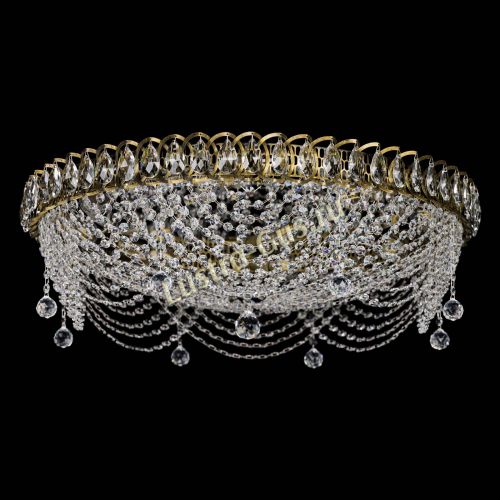 Люстра Жасмин №1 - 700 мм под бронзу в Новокузнецке Гусь Хрустальный