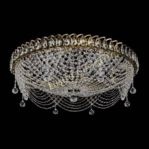 Люстра Жасмин №1 - 700 мм под бронзу в Новокузнецке Гусь Хрустальный