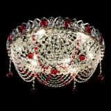 Люстра Жасмин №1 красная, диаметр - 500 мм, Люстры Гусь Хрустальный Люстра Жасмин №1 красная, диаметр - 500 мм, Люстры Гусь Хрустальный