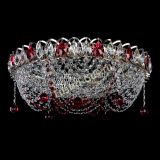 Люстра Жасмин №1 красная, диаметр - 500 мм, Люстры Гусь Хрустальный Люстра Жасмин №1 красная, диаметр - 500 мм, Люстры Гусь Хрустальный