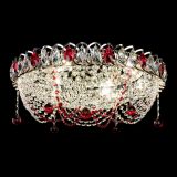 Люстра Жасмин №1 красная, диаметр - 500 мм, Люстры Гусь Хрустальный Люстра Жасмин №1 красная, диаметр - 500 мм, Люстры Гусь Хрустальный