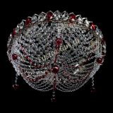 Люстра Жасмин №1 красная, диаметр - 500 мм, Люстры Гусь Хрустальный Люстра Жасмин №1 красная, диаметр - 500 мм, Люстры Гусь Хрустальный