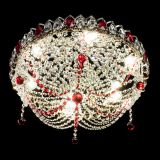 Люстра Жасмин №1 красная, диаметр - 500 мм, Люстры Гусь Хрустальный Люстра Жасмин №1 красная, диаметр - 500 мм, Люстры Гусь Хрустальный