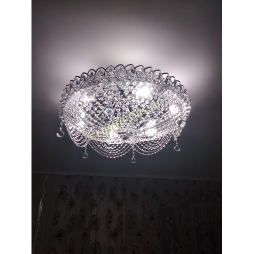 Люстра Жасмин №1 - 6 ламп в Новокузнецке Гусь Хрустальный