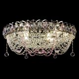 Люстра Жасмин №1 розовая, диаметр - 500 мм, Люстры Гусь Хрустальный Люстра Жасмин №1 розовая, диаметр - 500 мм, Люстры Гусь Хрустальный