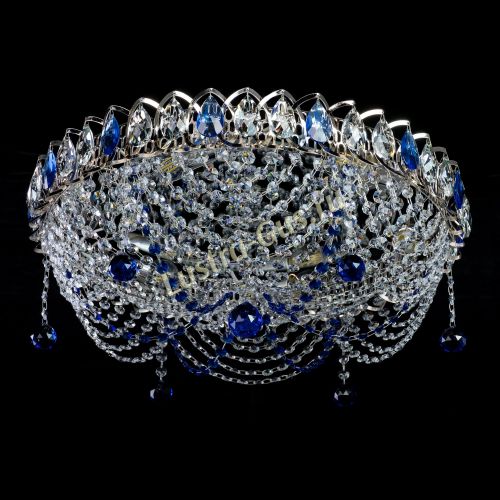 Люстра Жасмин №1 синяя в Новокузнецке Люстра Жасмин №1 синяя в Новокузнецке