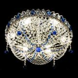 Люстра Жасмин №1 синяя, диаметр - 500 мм, Люстры Гусь Хрустальный Люстра Жасмин №1 синяя, диаметр - 500 мм, Люстры Гусь Хрустальный