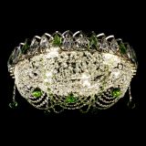 Люстра Жасмин №1 зеленая, диаметр - 500 мм, Люстры Гусь Хрустальный Люстра Жасмин №1 зеленая, диаметр - 500 мм, Люстры Гусь Хрустальный