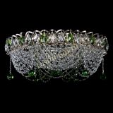 Люстра Жасмин №1 зеленая, диаметр - 500 мм, Люстры Гусь Хрустальный Люстра Жасмин №1 зеленая, диаметр - 500 мм, Люстры Гусь Хрустальный
