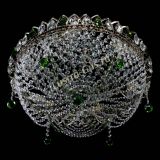 Люстра Жасмин №1 зеленая, диаметр - 500 мм, Люстры Гусь Хрустальный Люстра Жасмин №1 зеленая, диаметр - 500 мм, Люстры Гусь Хрустальный