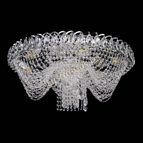 Люстра Жасмин Каскад 600 мм в Новокузнецке Гусь Хрустальный