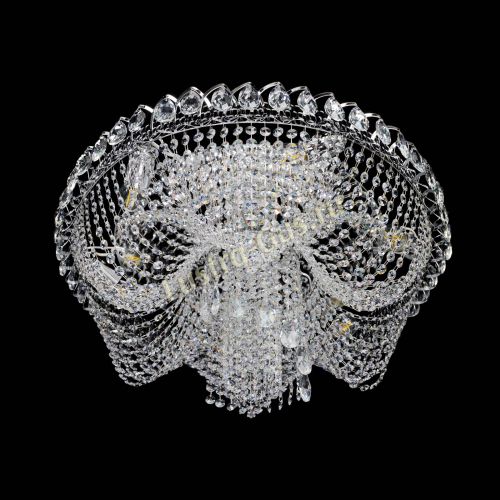 Люстра Жасмин Каскад 600 мм в Новокузнецке Гусь Хрустальный