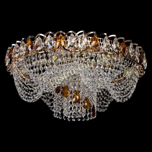 Люстра Жасмин Каскад чайный в Новокузнецке Гусь Хрустальный